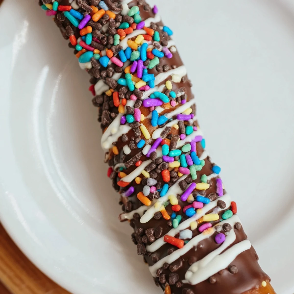 Handheld Chocolate Covered Pretzel Rods, perfect party favors wrapped in clear bags.