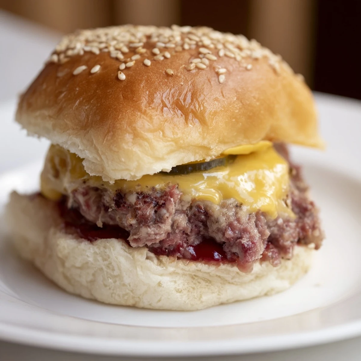 A platter of easy homemade White Trash Sliders served with ketchup and mustard dips.