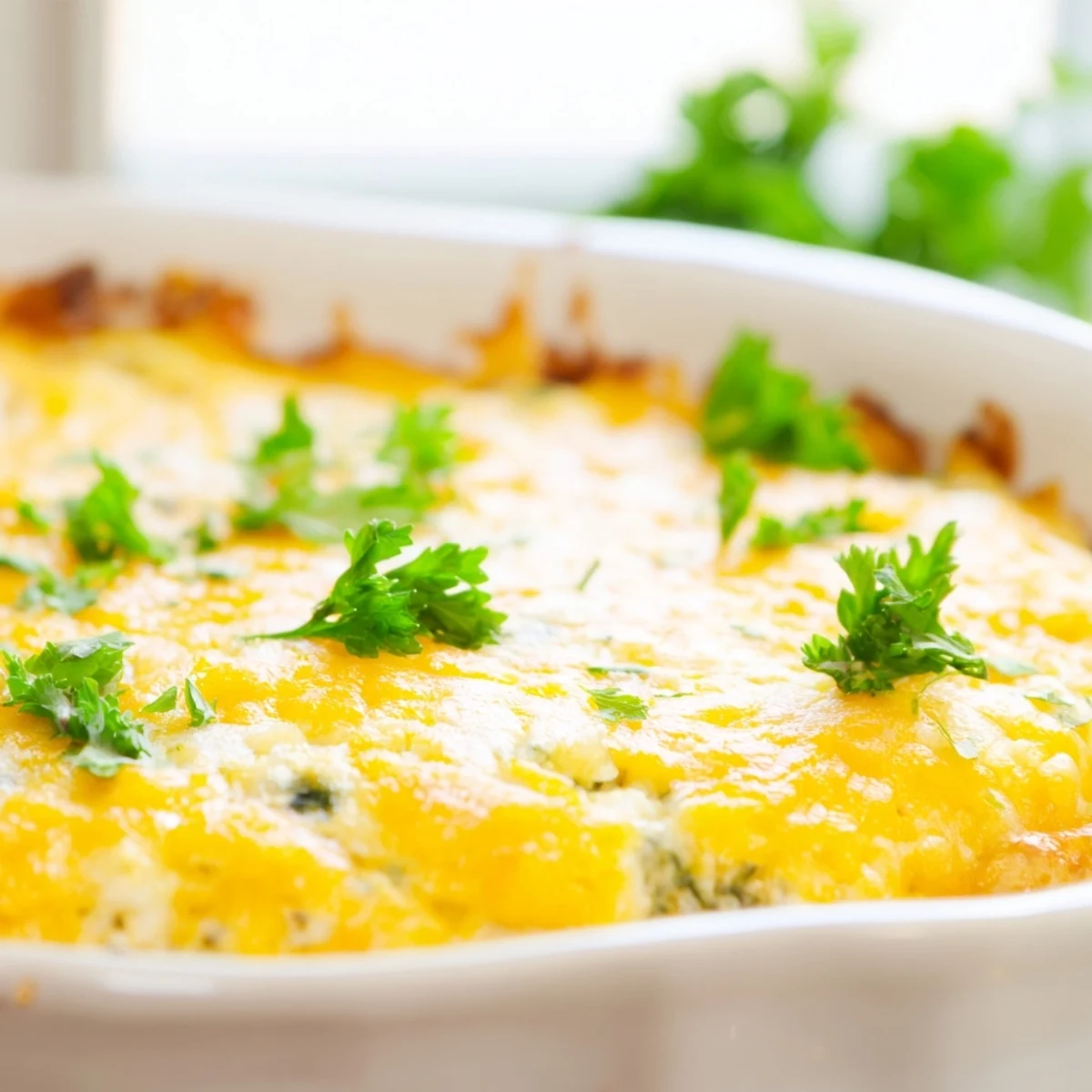 Protein-packed breakfast bake with tender spinach, shredded cheddar, and perfectly set eggs in golden squares