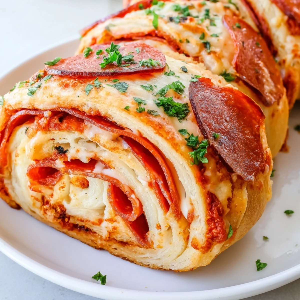 Gooey mozzarella and zesty pepperoni stuffed inside soft baked breadstick rolls