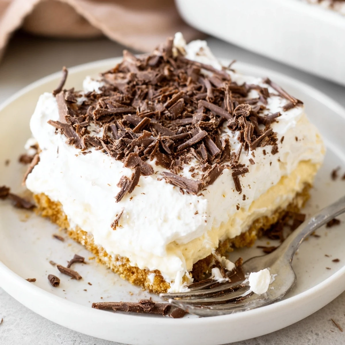 Easy No Bake Layered Dessert served chilled with fresh berries and coffee pairing