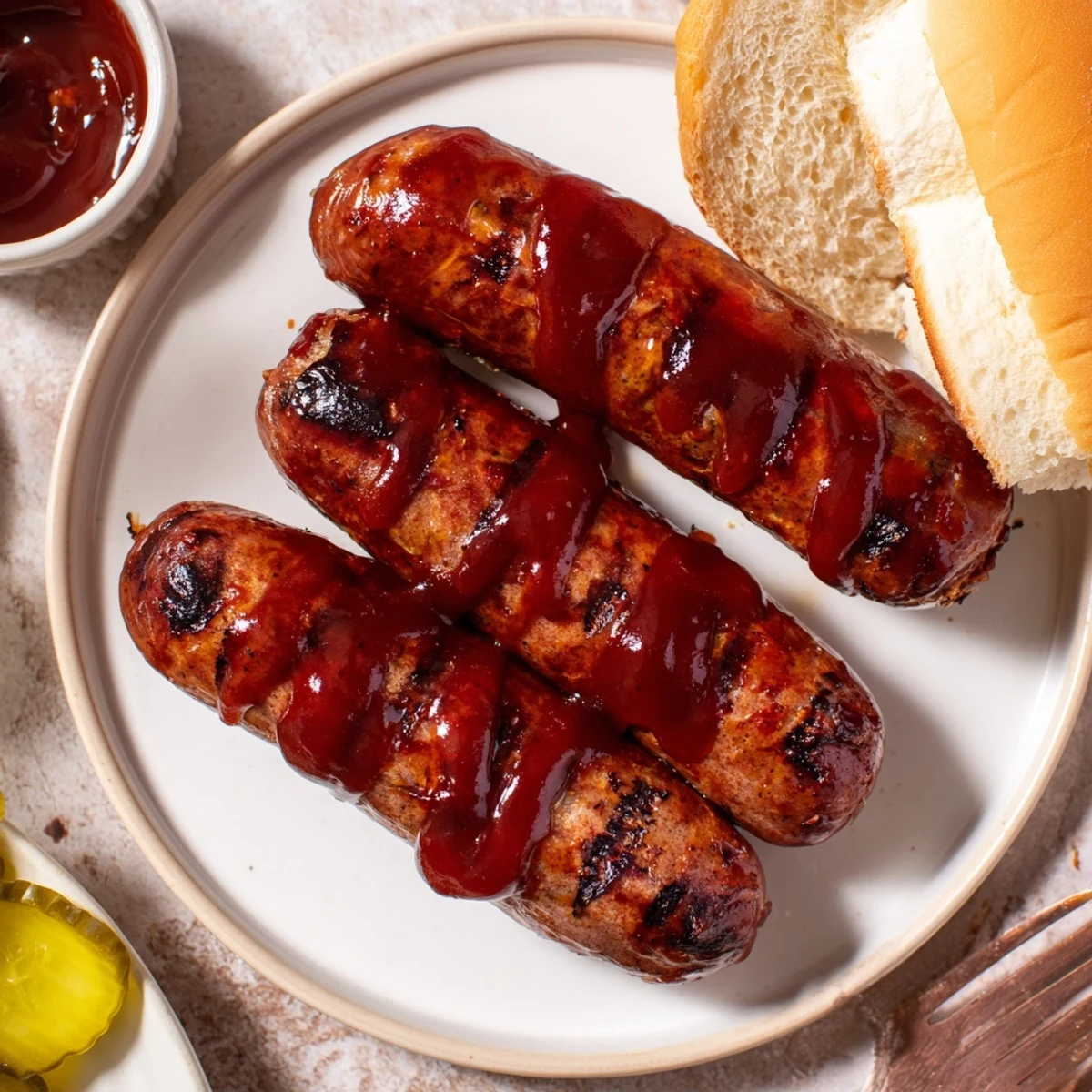 Classic BBQ Sausage Recipe sizzling, basted in sticky sauce, perfect for cookouts.