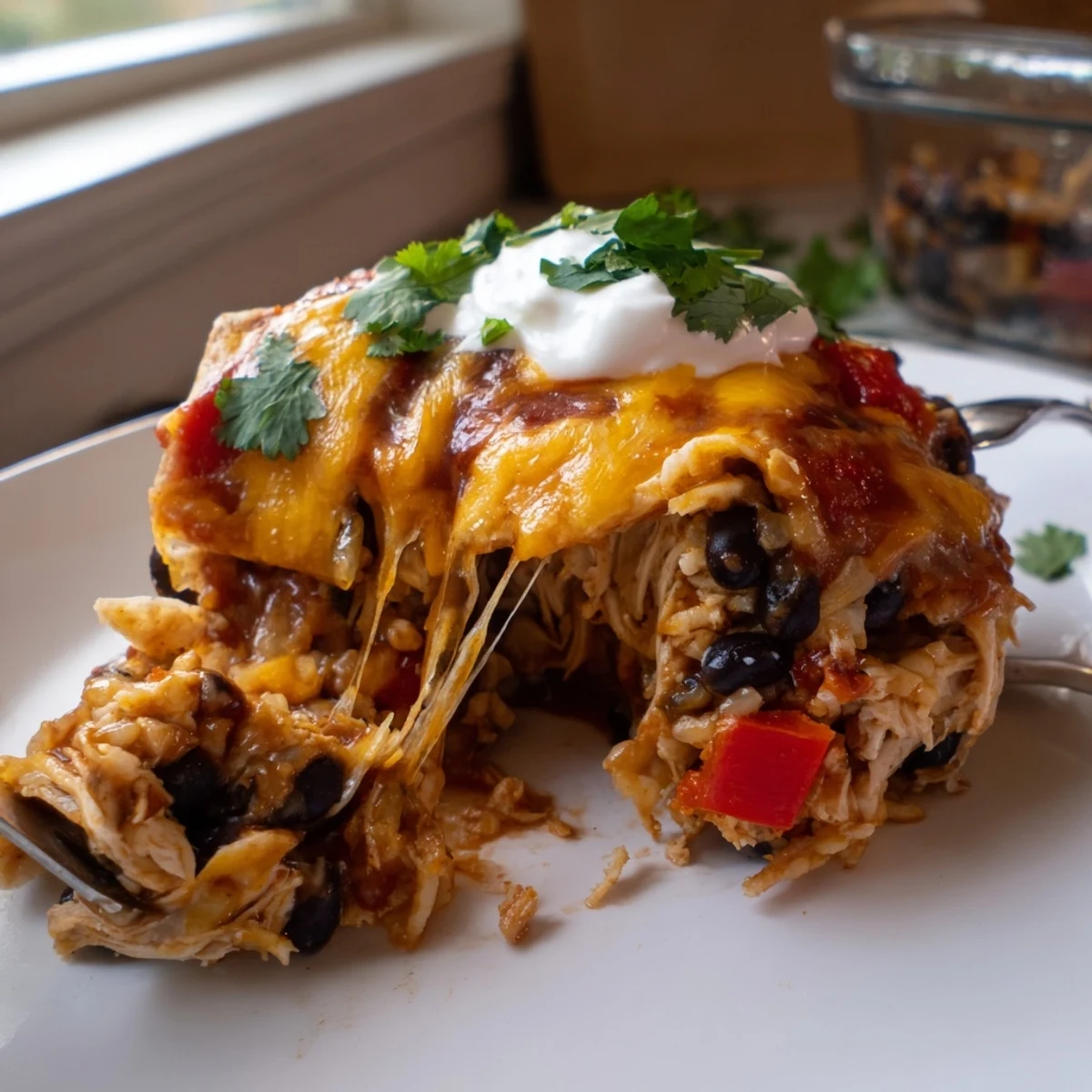 Chicken Burrito Casserole