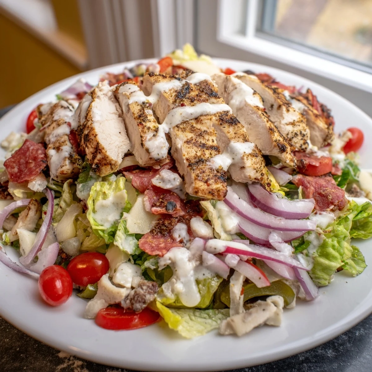 Italian Grinder Chicken Salad