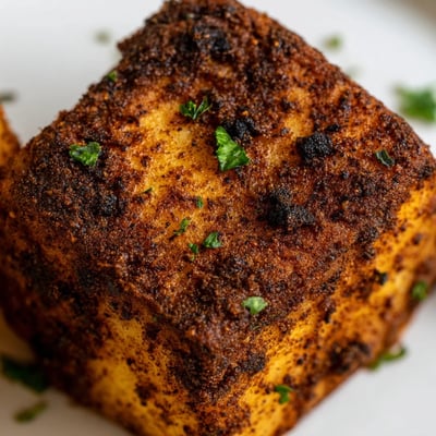 Close-up of crispy Cajun Spiced Roasted Potatoes tossed in a smoky spice blend, with edges that look perfectly crunchy and savory.